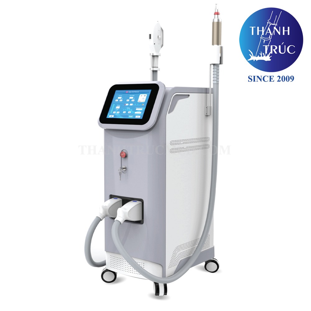 Máy triệt lông Laser 2in1 Nano Biolab